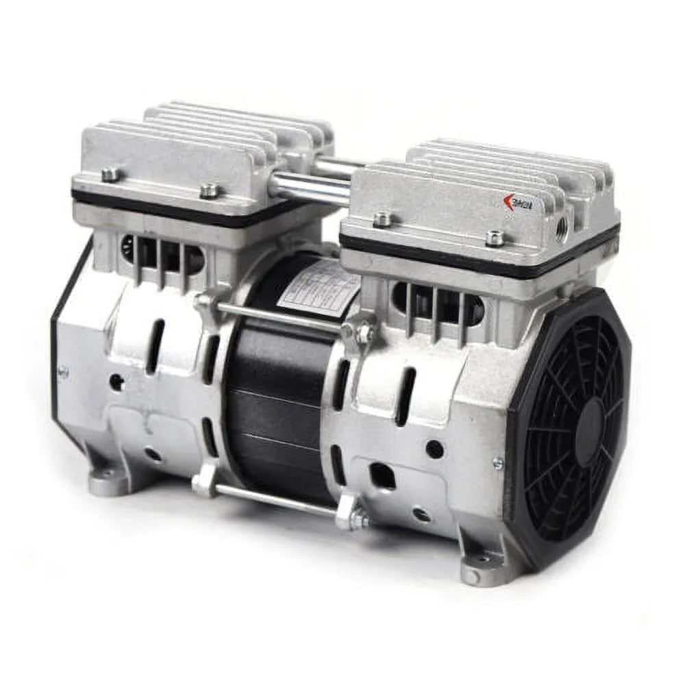 rpm Compressor Bar Piston Double-Cylinder 8 680mmHg Vacuum 110V Oilless 1400