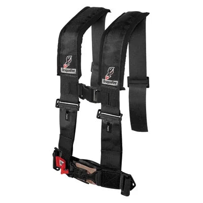 Can-Am 2017-2018 R Clip DS Sternum X3 Maverick Dragonfire Safety w/Adjustable Turbo Harness X 4-Point Passenger Side 3" H-Style Black for Racing