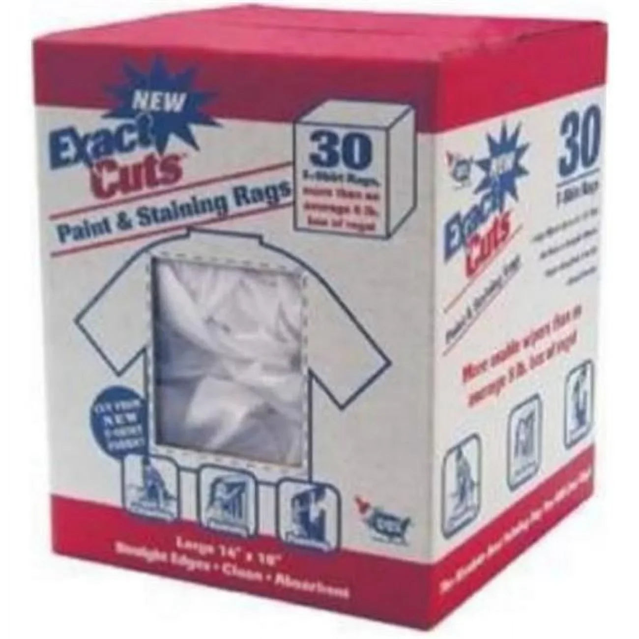 Supply 14 - 1 Quantity & 16-Inch W-30005 Intex Stain Paint 30-Count x Rags