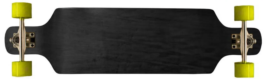 76mm Longboard Complete Maple Symmetrical Concave Down Black Wheels Shape Drop