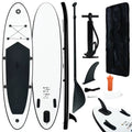 Inflatable and Stand Black up Set Board White Paddle Buyweek