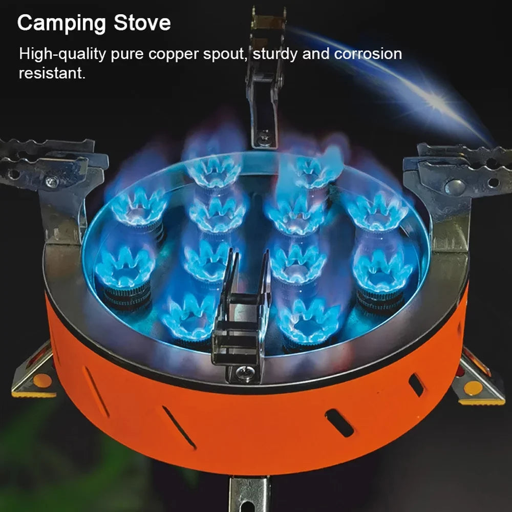 Core Backpacking Stove Adjustable Stove, Ignition, Piezo Camping with 12 Windproof Valve Zyzy