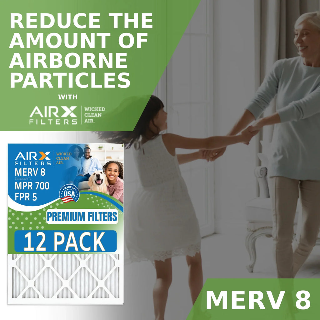 Pack FPR Made 5 - & AIR. Air Rating, Filters 8 of WICKED AIRX Comparable MPR USA Furnace by 16x20x1 Filter FILTERS 12 CLEAN to 700 in MERV