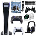 Dualsense Gray PlayStation and Sony Kit 5 GOW Console with Digital Extra Camo Accessories Controller
