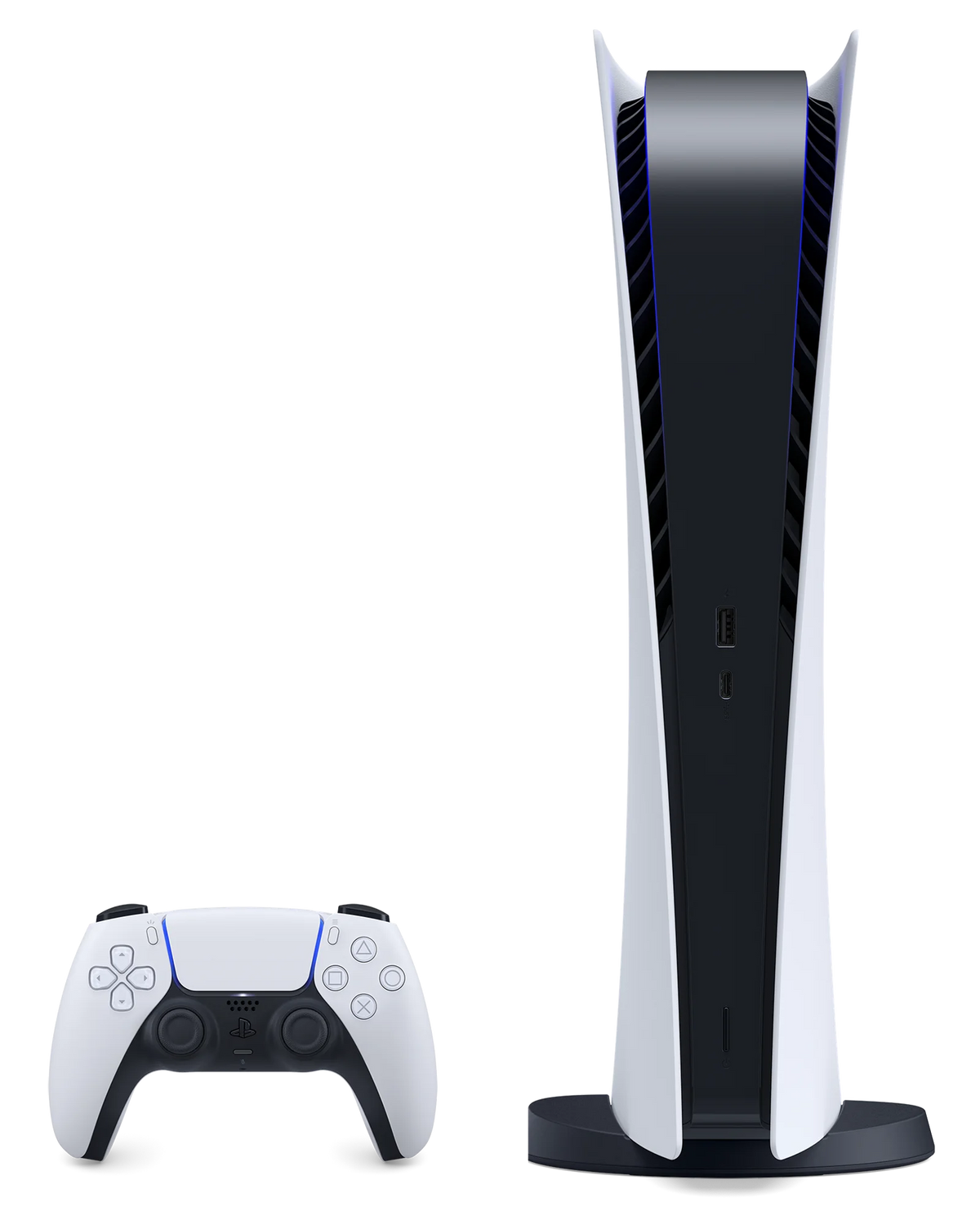 Wireless - With SSD Membership 5 3 - Month Controller 825GB with White Digital Digital All - Version, Plus PS Console PS5 PlayStation