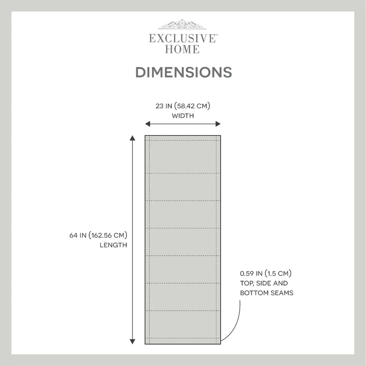 Ricardo Shade, Home Exclusive Blackout Total Roman 23"x64", Grey