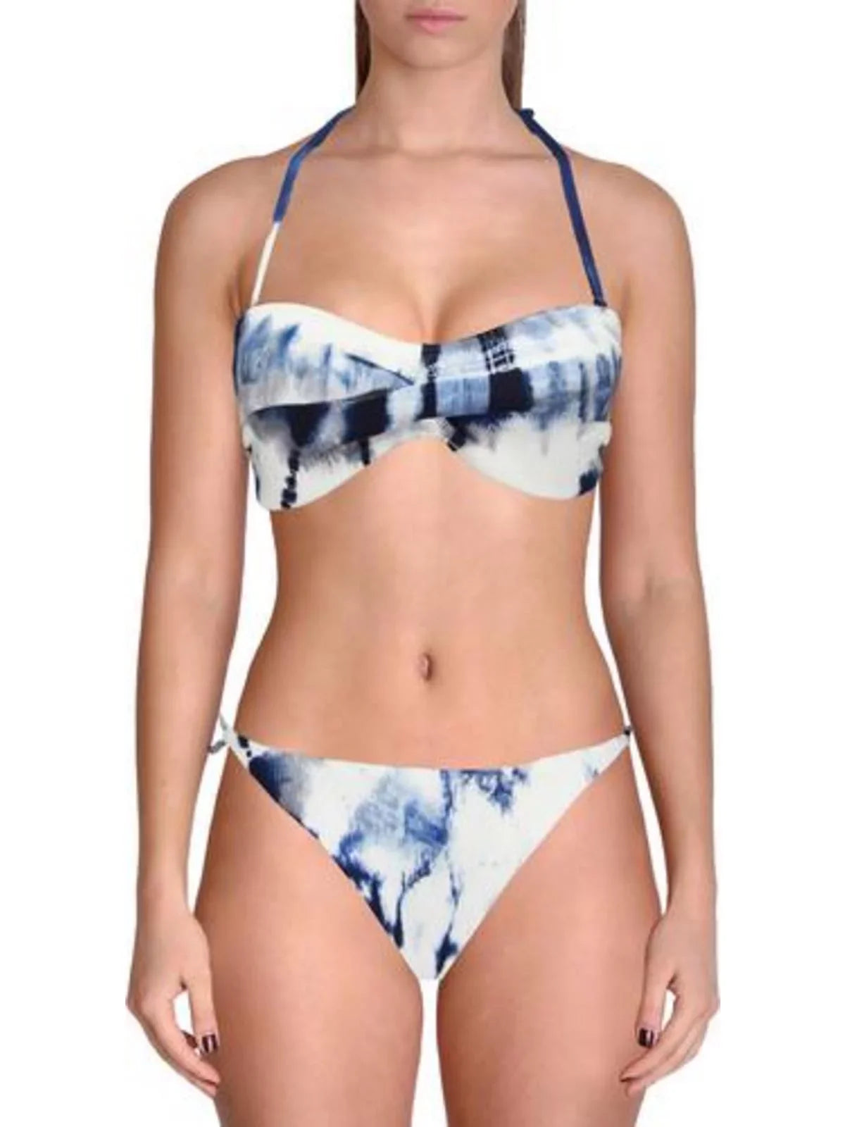 Swim Tie-Dye Ties Bottom Womens PilyQ Separates Side