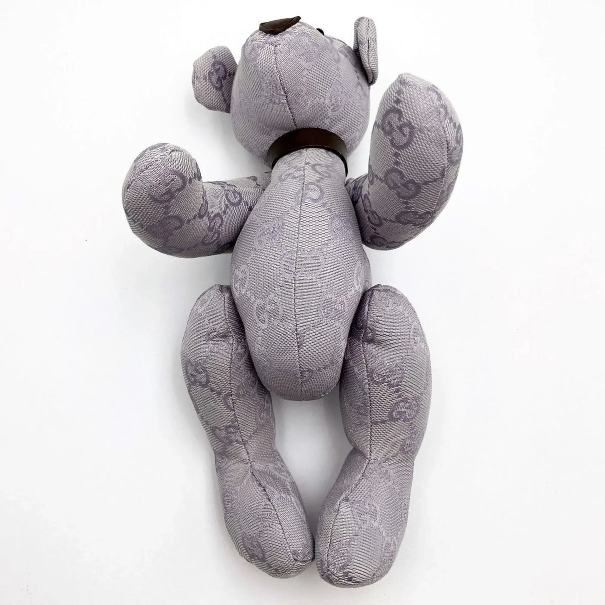 Bear (Good) Kids Canvas Brown Purple Gucci Toy Ladies Plush Pre-Owned GG Interior GUCCI x