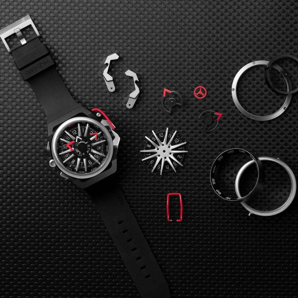 Automatic Mazzucato RIM Black Red Reversible