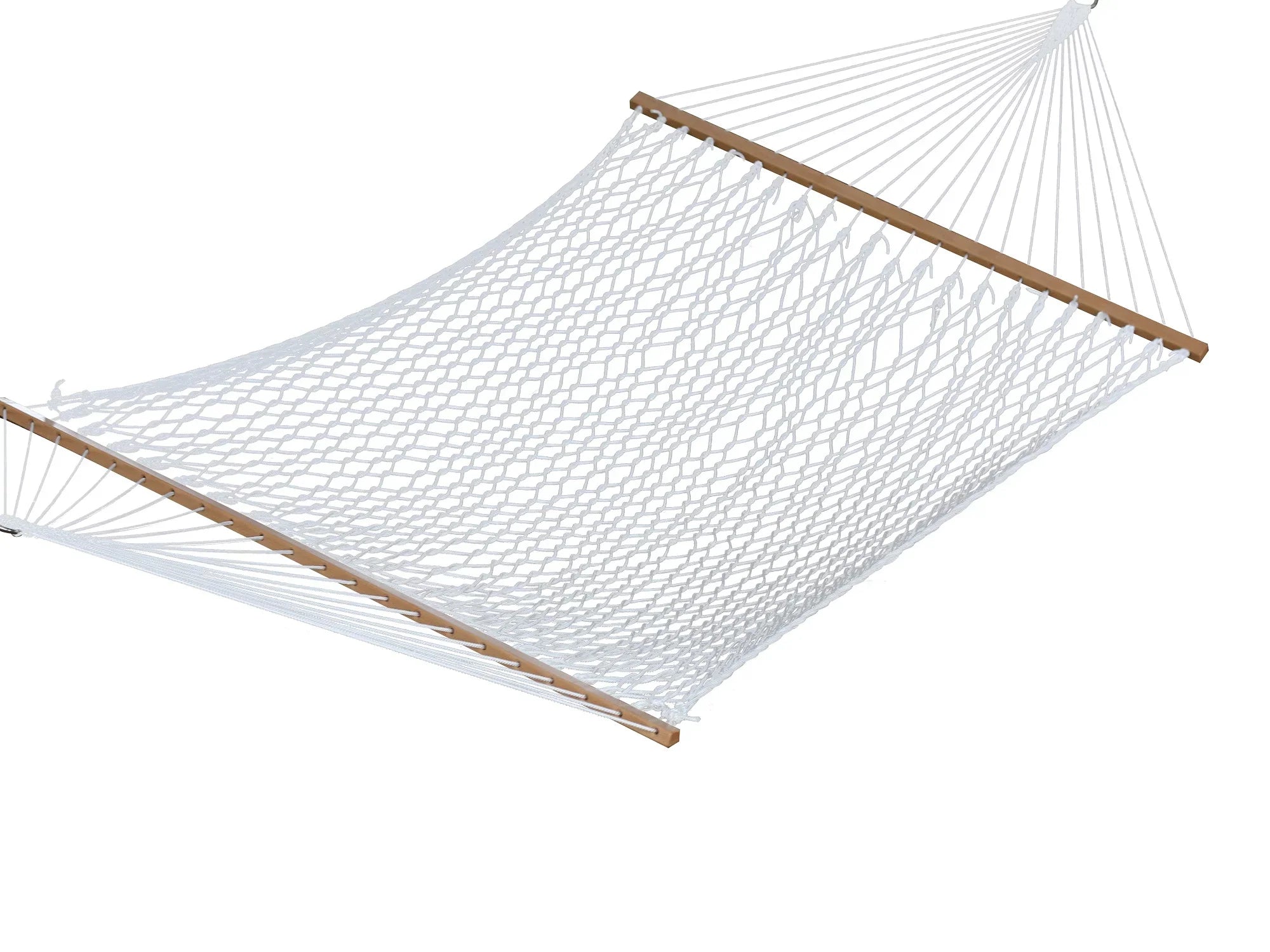 Adjustable Cotton The Two Rope Hammock Person Hamptons Collection 144â?White