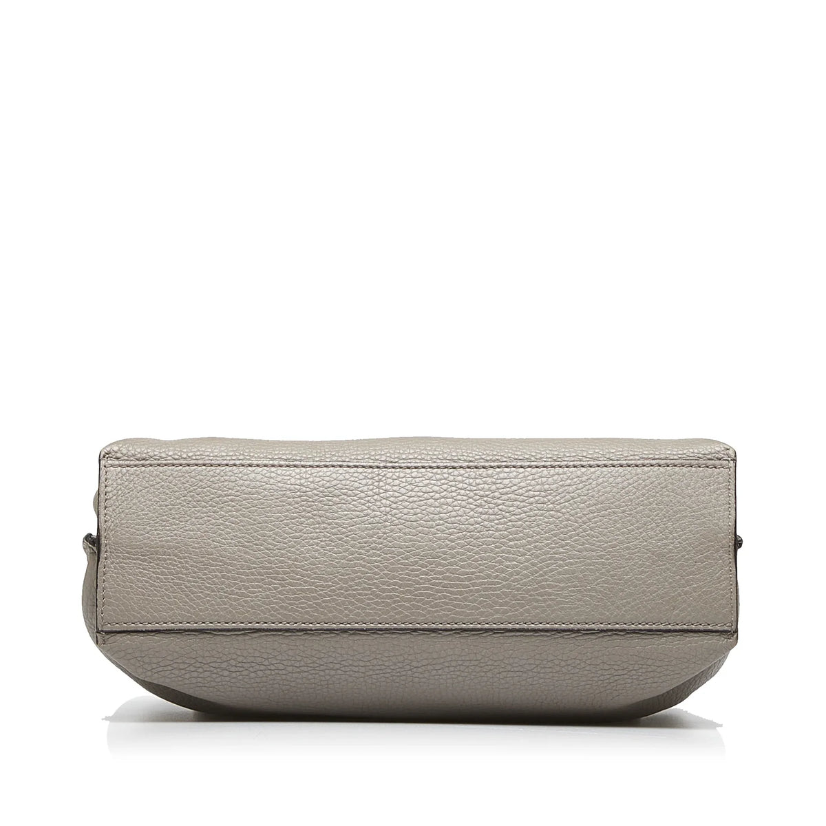 Bamboo Satchel Gray Leather Authenticated (Good) Daily Pre-Owned Medium Calf Unisex Gucci