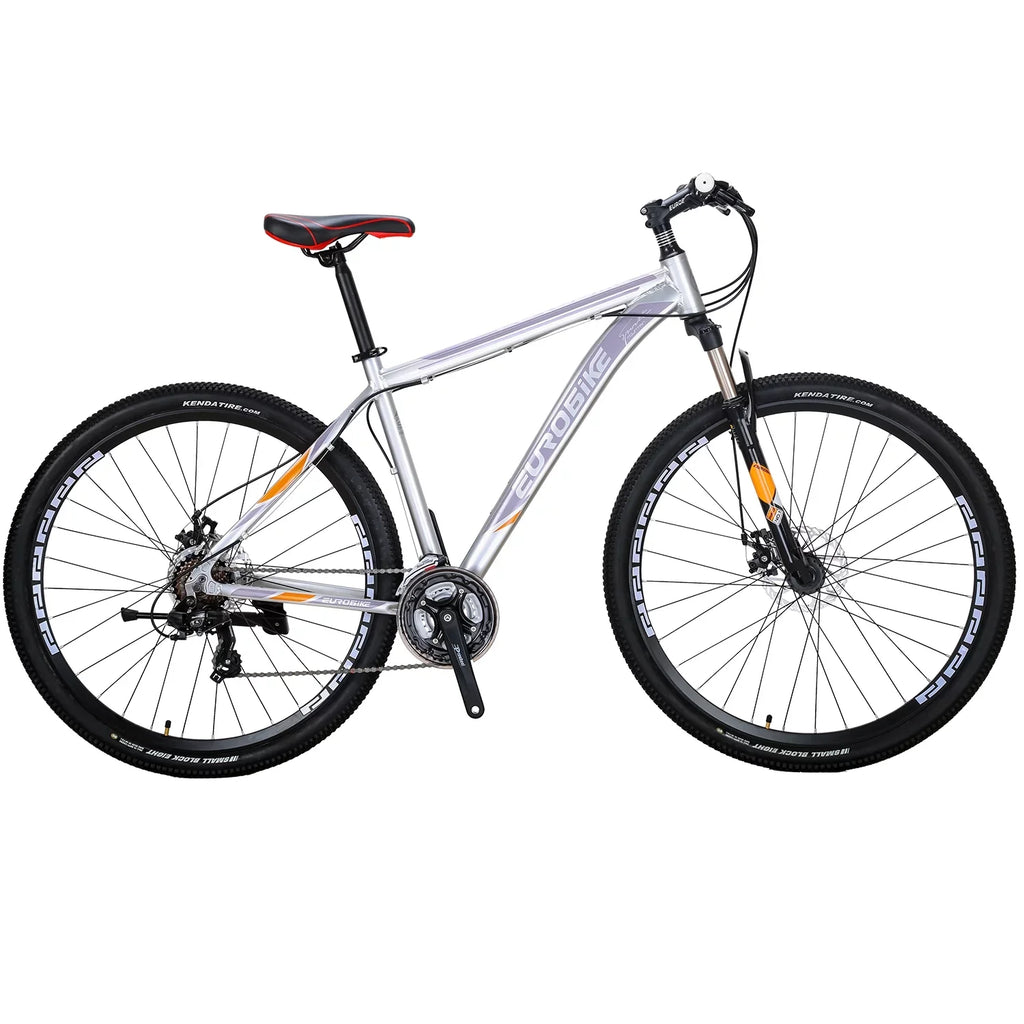 Multi-Spoke Speed,Dual inch Bikes Mens Mountain Inches, Disc Aluminum, Adults Eurobike Silver Brakes, 21 29er, Mountain 29 Bicycle X9 19 Bike, for