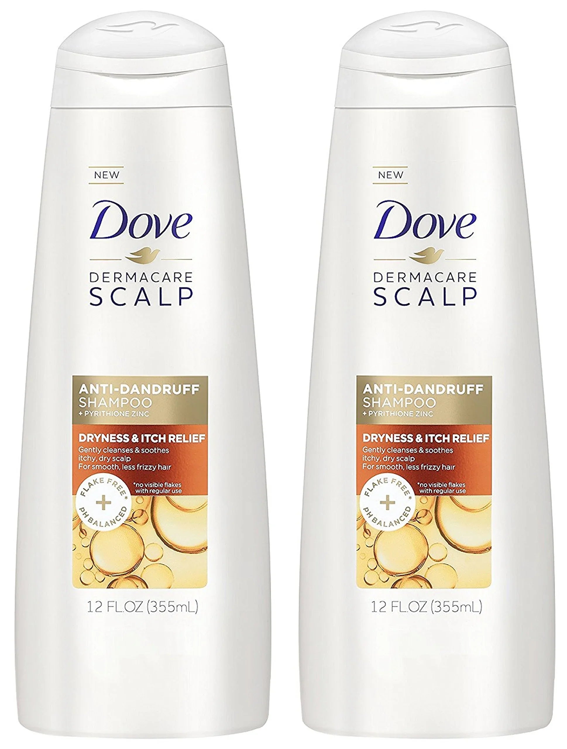 12 Itch 2) Scalp (Pack Dove Of Fl Dermacare & Relief - Shampoo Dryness Anti-Dandruff - - Oz