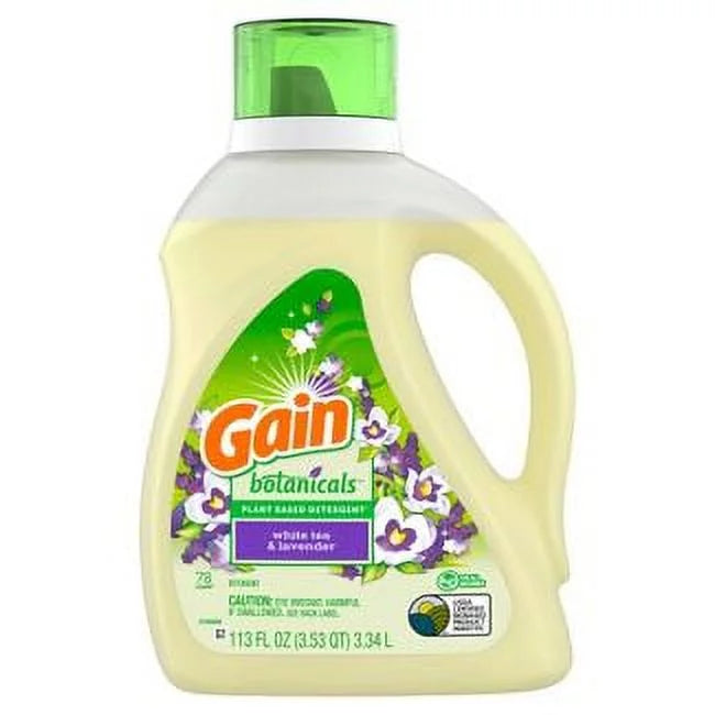 Detergent Plant Botanicals 113 Based White Gain FL oz Lavender Tea &