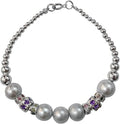 Fashion Gift Handmade Amethyst Bracelet, Bracelet Tourmaline Jewelry, Pearl, Designer Gemstone Charm for Party Bracelet Sterling 925 Women, Silver