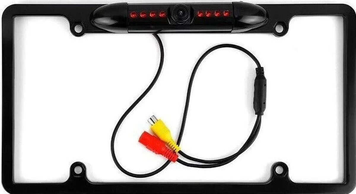 ILXW650 License ALPINE for Black Camera Plate Rearview Frame Backup ILX-W650