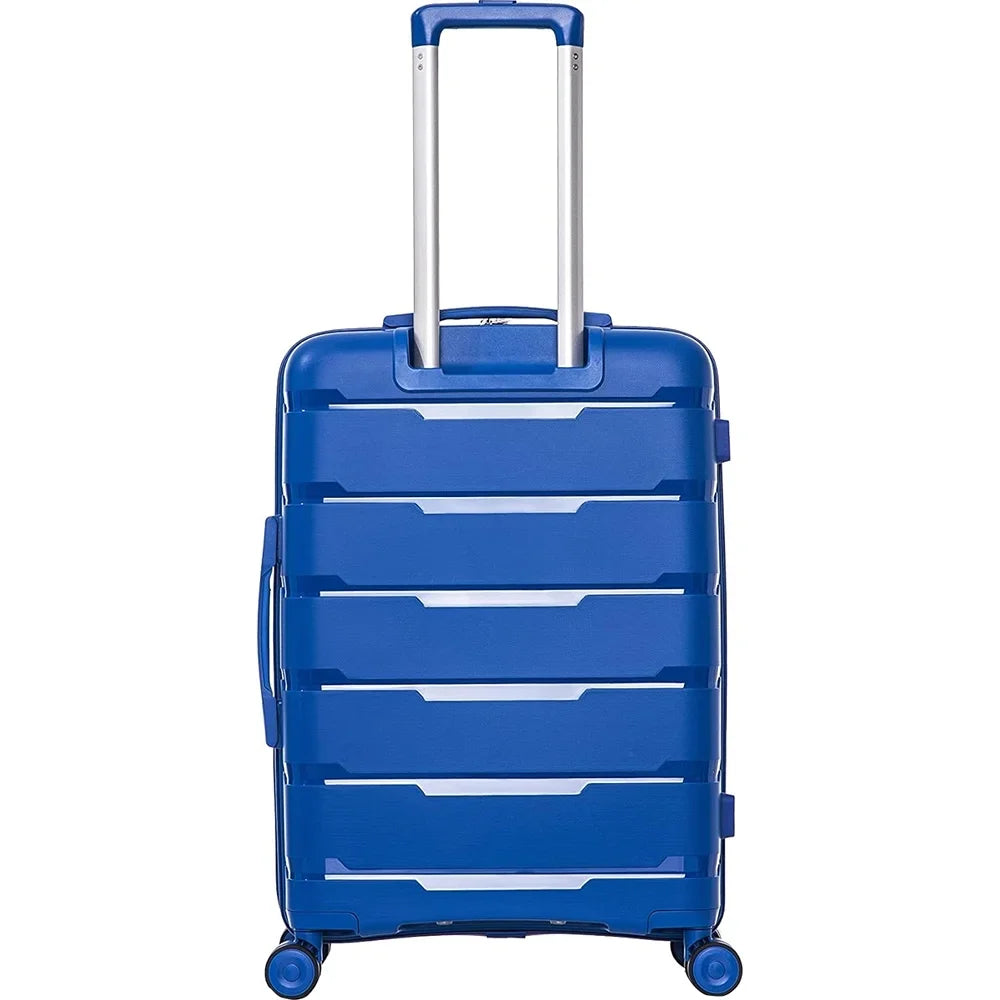 Luggage, 19", 27"- 23", Spinner Hardside Pasadena (Open Rockland Wheel Blue, Box)
