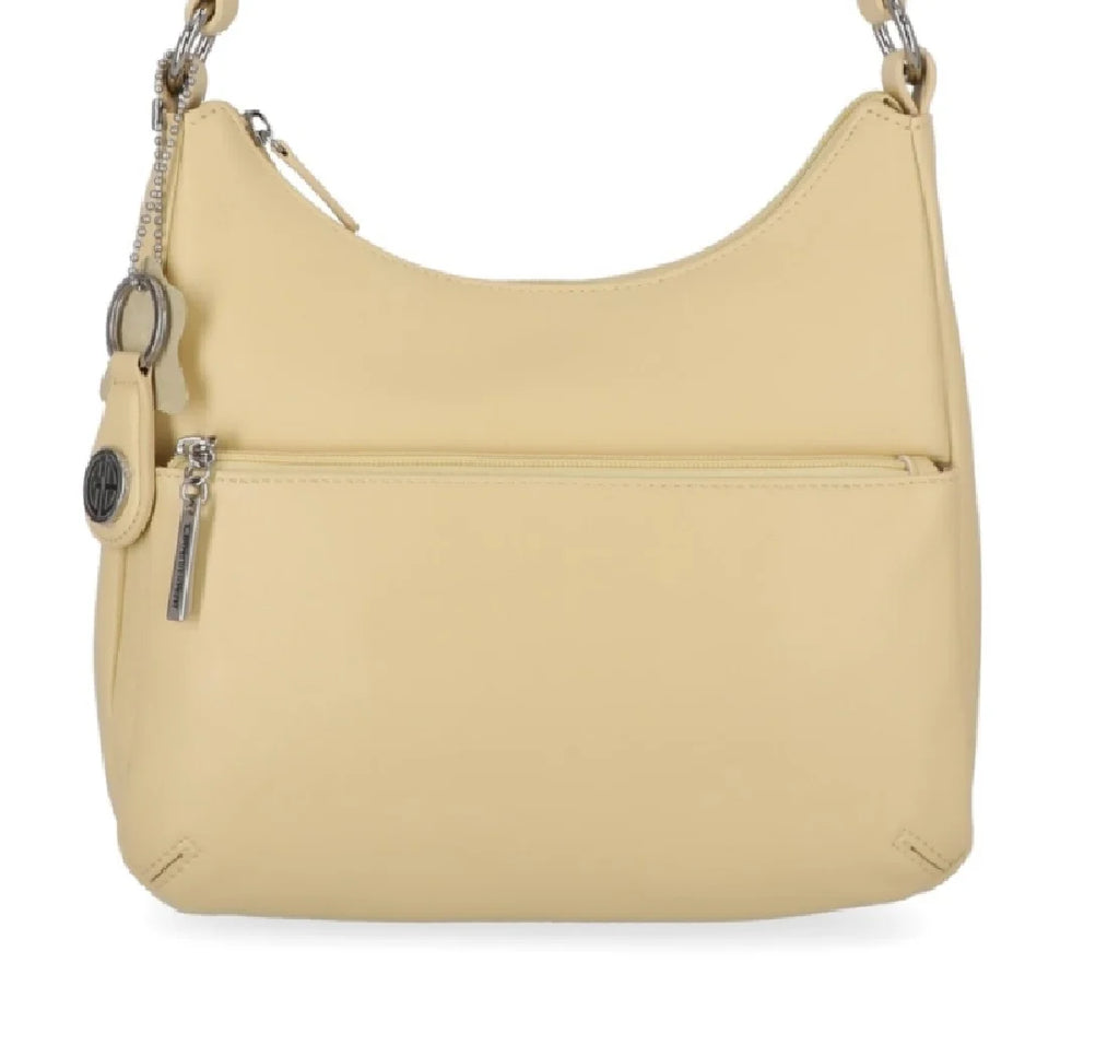 Bag Hobo Size Nappa Women's Bernini Giani Leather Regular Yellow