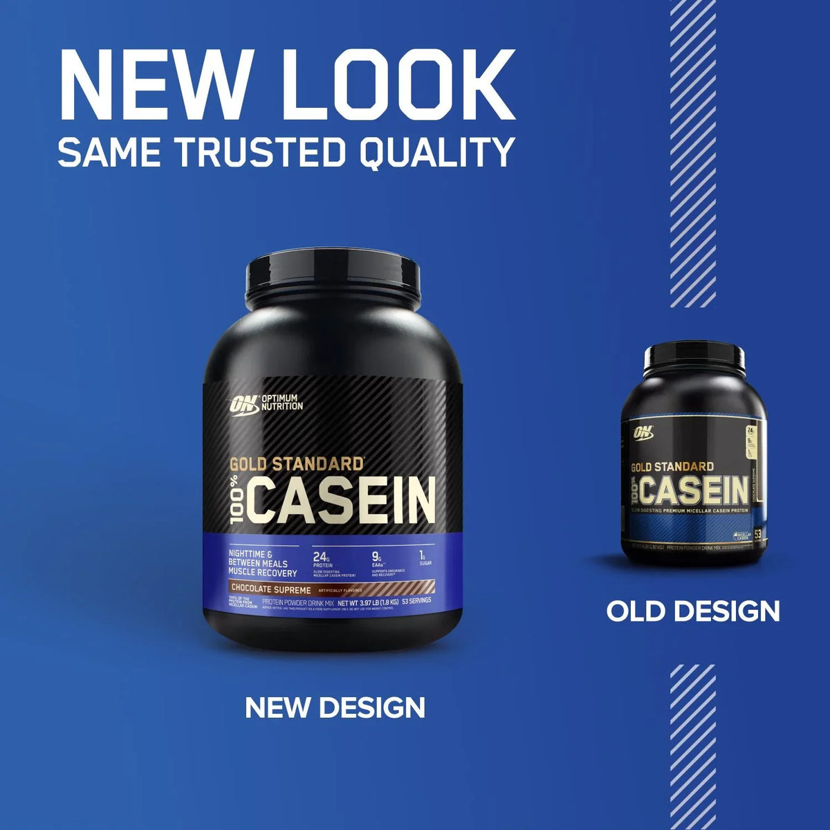 Protein Chocolate Optimum Nutrition, g 100% 24 Gold 25 1.87 Powder, Servings Supreme, Casein, Standard lb,