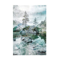 and Art Mountain 'Lake Pine Canvas Katrina Jones landscape' Tree