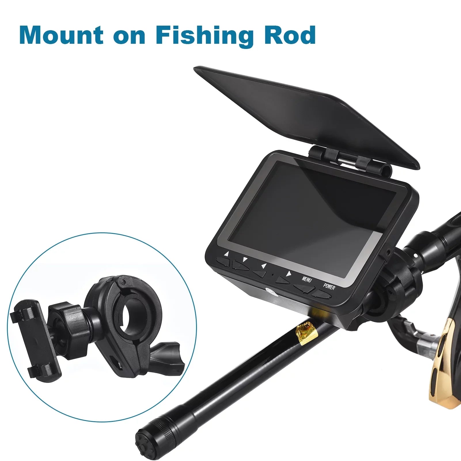 1200TVL Camera Finder Lixada Fishing IR for Boat LCD Ice Vision Fishing 8PCS LED 15M/30M Night Fish Underwater