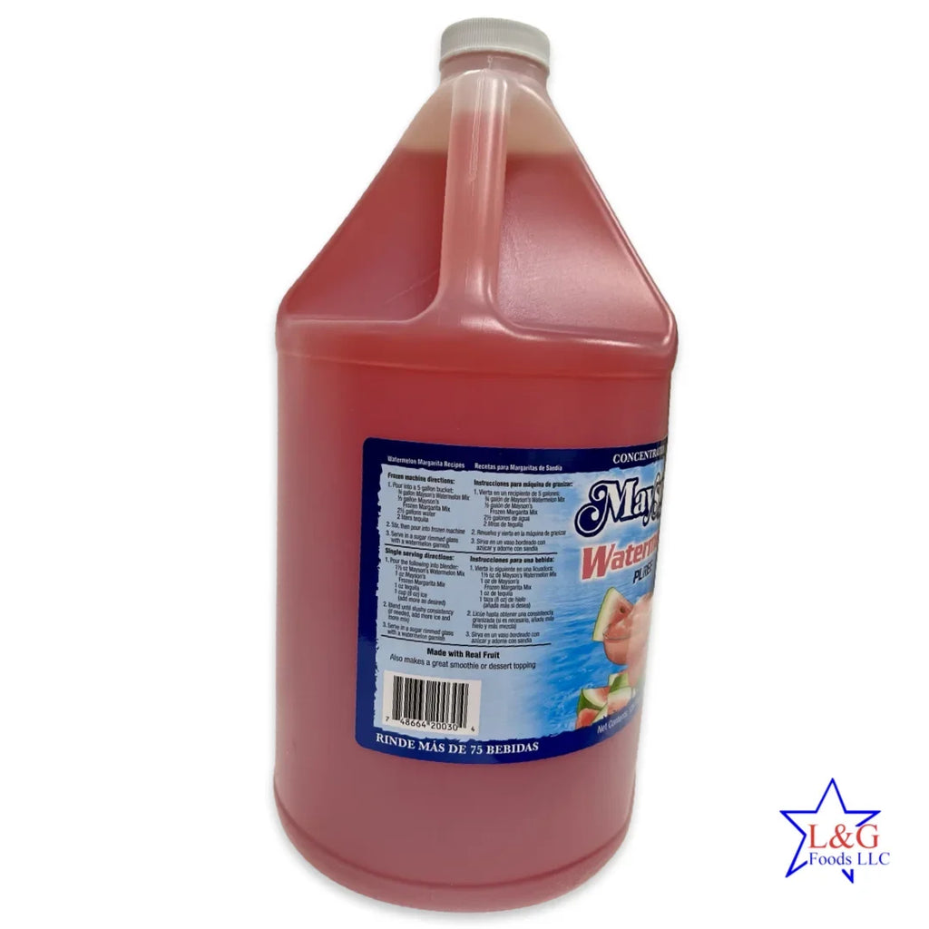 Drinks 1 Gallon, - makes (Restaurant Watermelon 75+ Puree Style) Mayson's