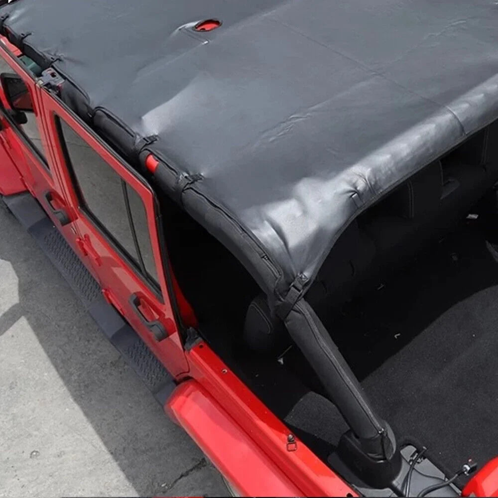 Protection JK Wrangler JKU 07-18 Easy Leather Ultimate Paddsun NEW Jeep Sunshade Sun Protection Installation Top
