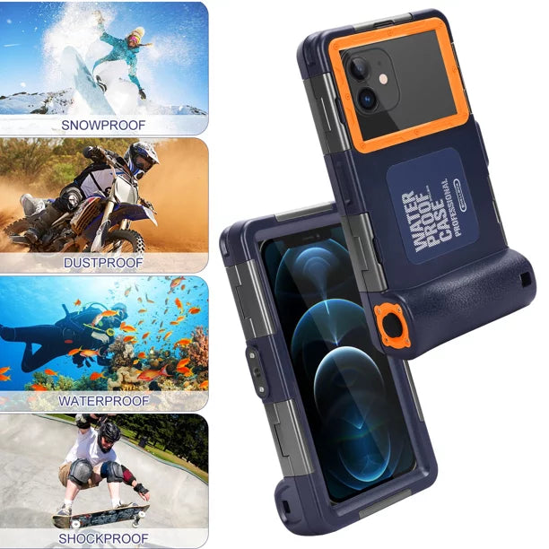 S62 for Inch Snorkeling Video Up Case Phones Cat UrbanX Underwater Swimming Protective Diving Lanyard all Professional Photo [15m/50ft] Waterproof with Housing Surfing to And LCD 6.9