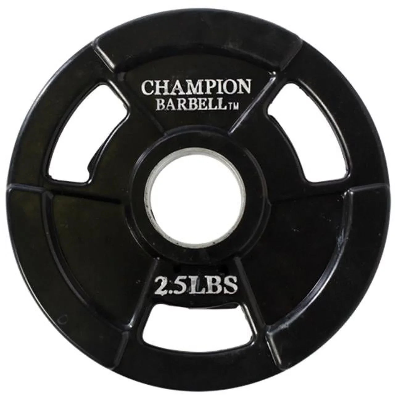 Rubber Plate 2.5 Coated Barbell Olympic Grip lbs Champion
