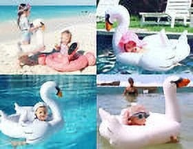 Celebrity Toy Kids Inflatable Swimming for Fun, Rideable Style Raft - Pool Swan Float