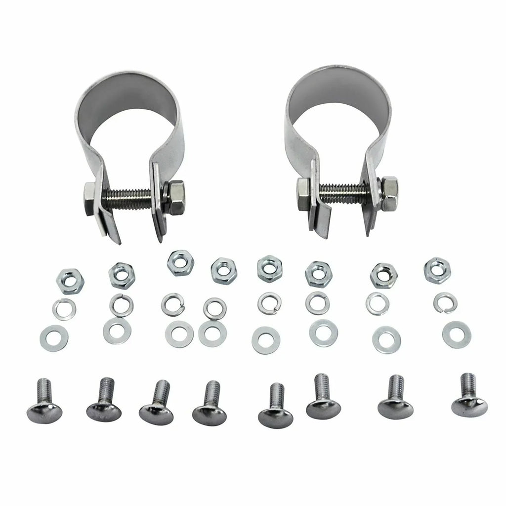 2x Set Fender Peterbilt Quarter 2x22 Kozak and 386 mounting Included Wipers Masks Windshield 24" Face For Semi Plus All x Stainless - Steel 579 Trucks 24" Hardware