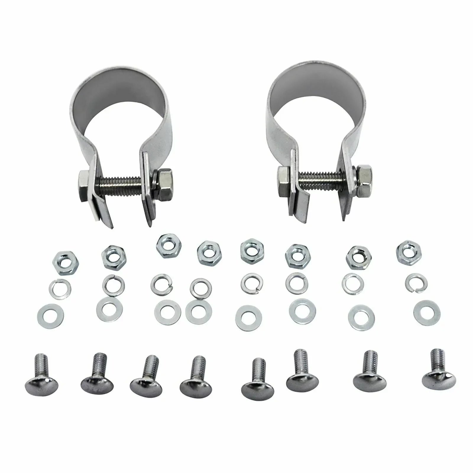 2x Set Fender Peterbilt Quarter 2x22 Kozak and 386 mounting Included Wipers Masks Windshield 24" Face For Semi Plus All x Stainless - Steel 579 Trucks 24" Hardware