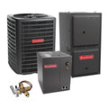 Heat Furnace with Coil and BTU GSZH502410 Goodman 96% SEER2 CAPTA3026B4 AFUE 2 14.5 Gas Upflow Pump GM9C960603BN Ton 60,000 System