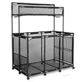 Storage Bin Essentials Pool Organize Blue - Pool Mesh with Cart Wheels - 10