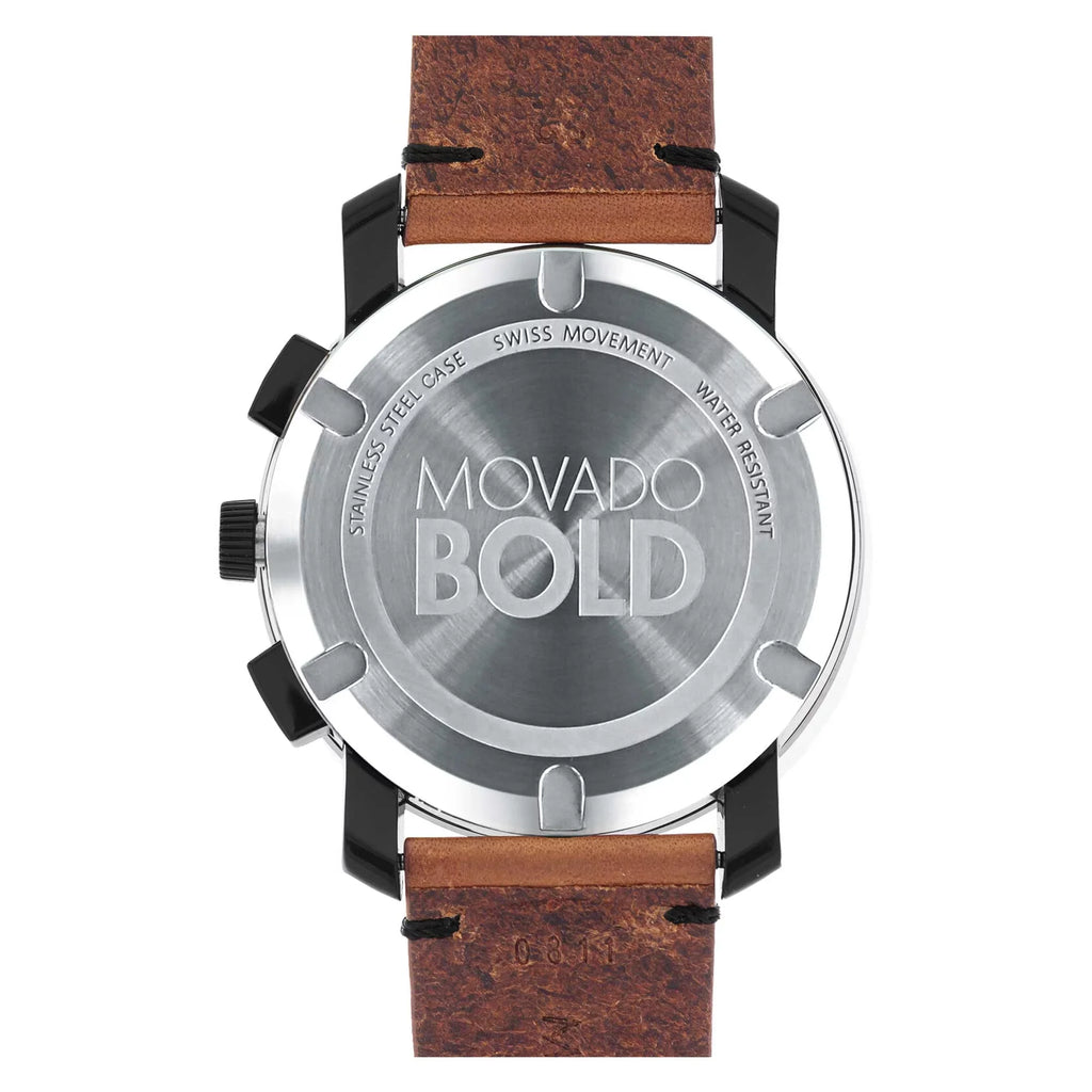 3600540 Men's Black Movado - Watch Bold Dial