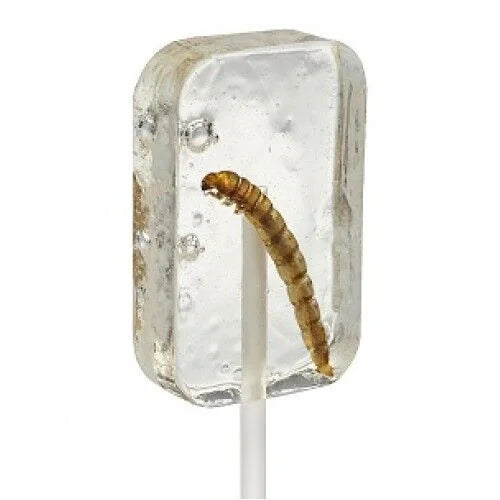 WORM WITH Suckers HOTLIX 2 SUGAR - FREE FLAVORED TEQUILA CANDY - -