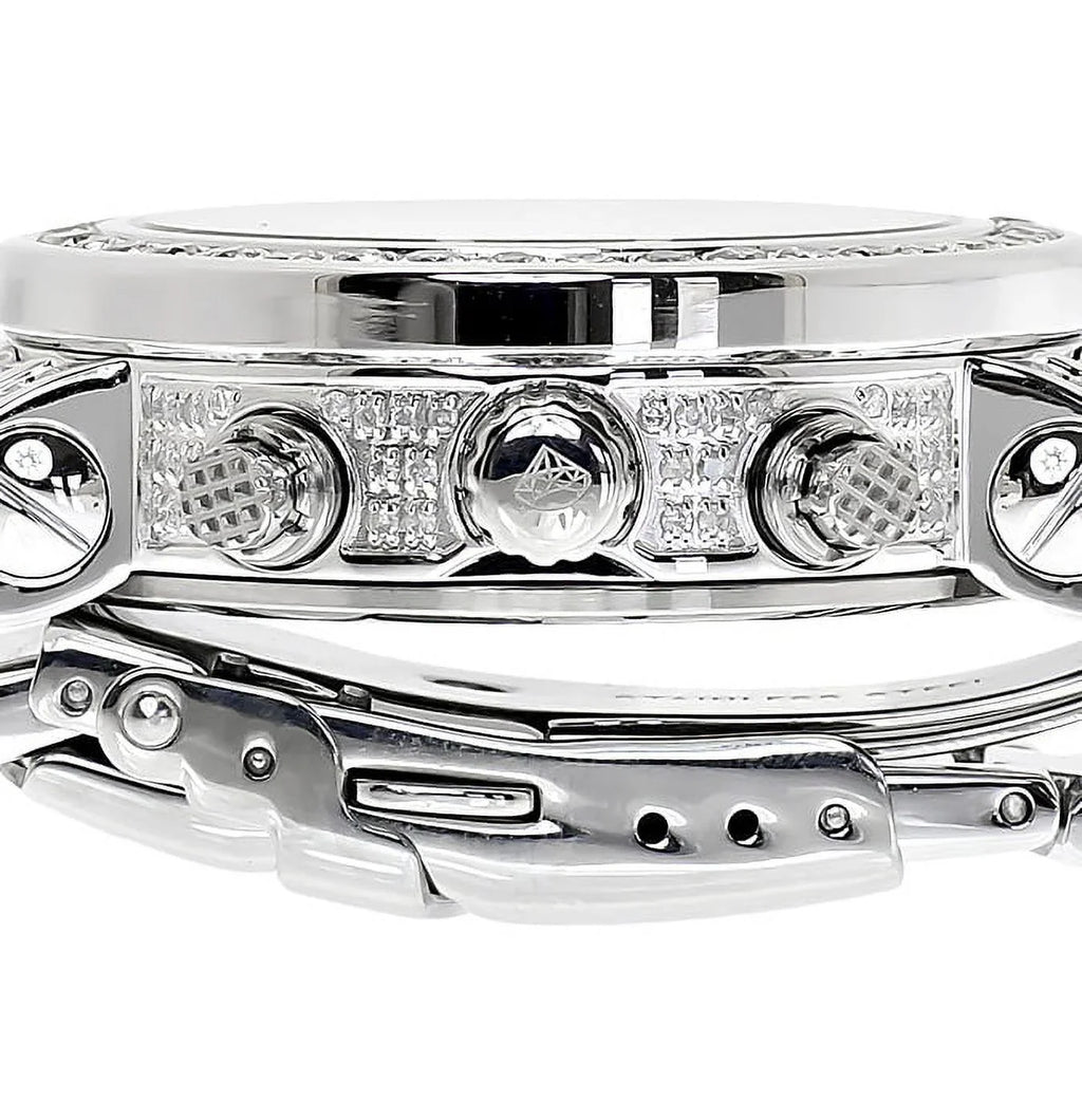 01(3 PT ct) Icetime White Platinum Diamond Ladies Watch