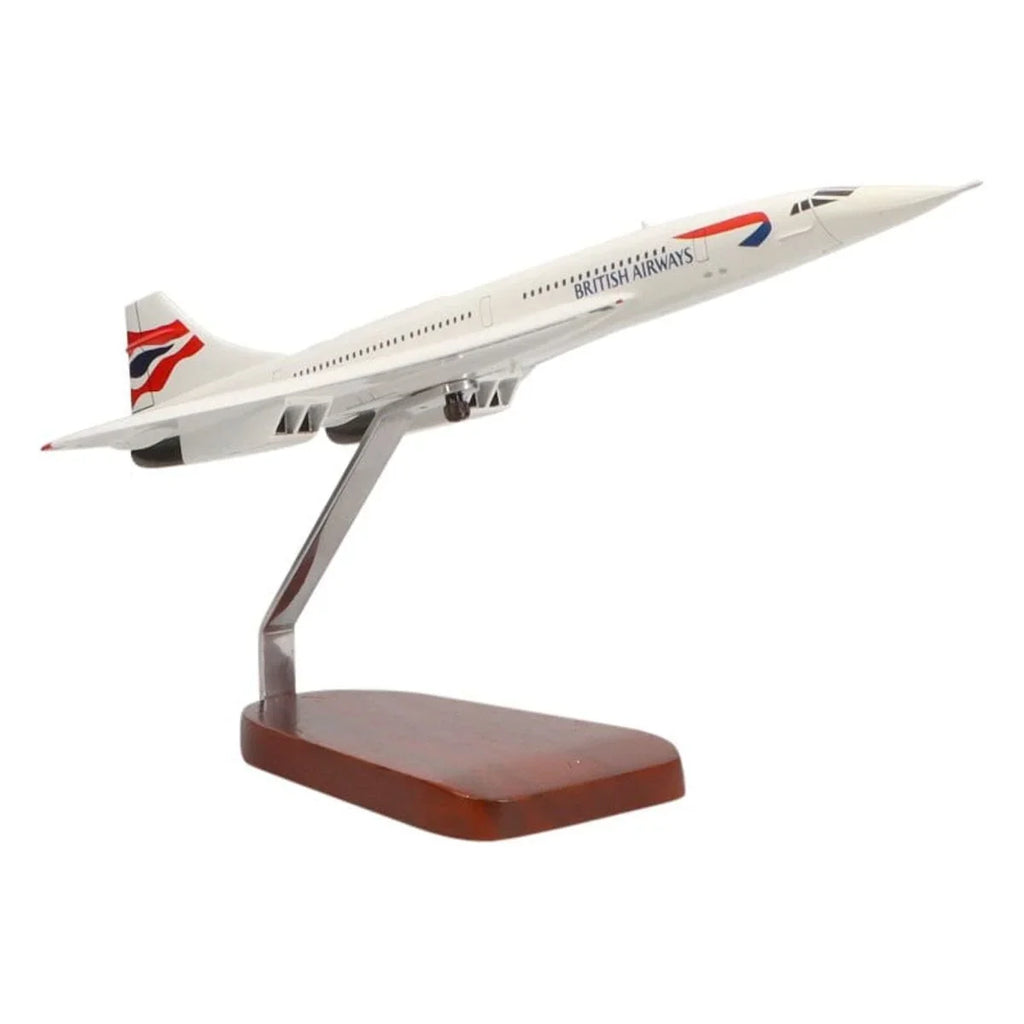British Mahogany Large Concorde Airways Model Aerospatiale/BAC