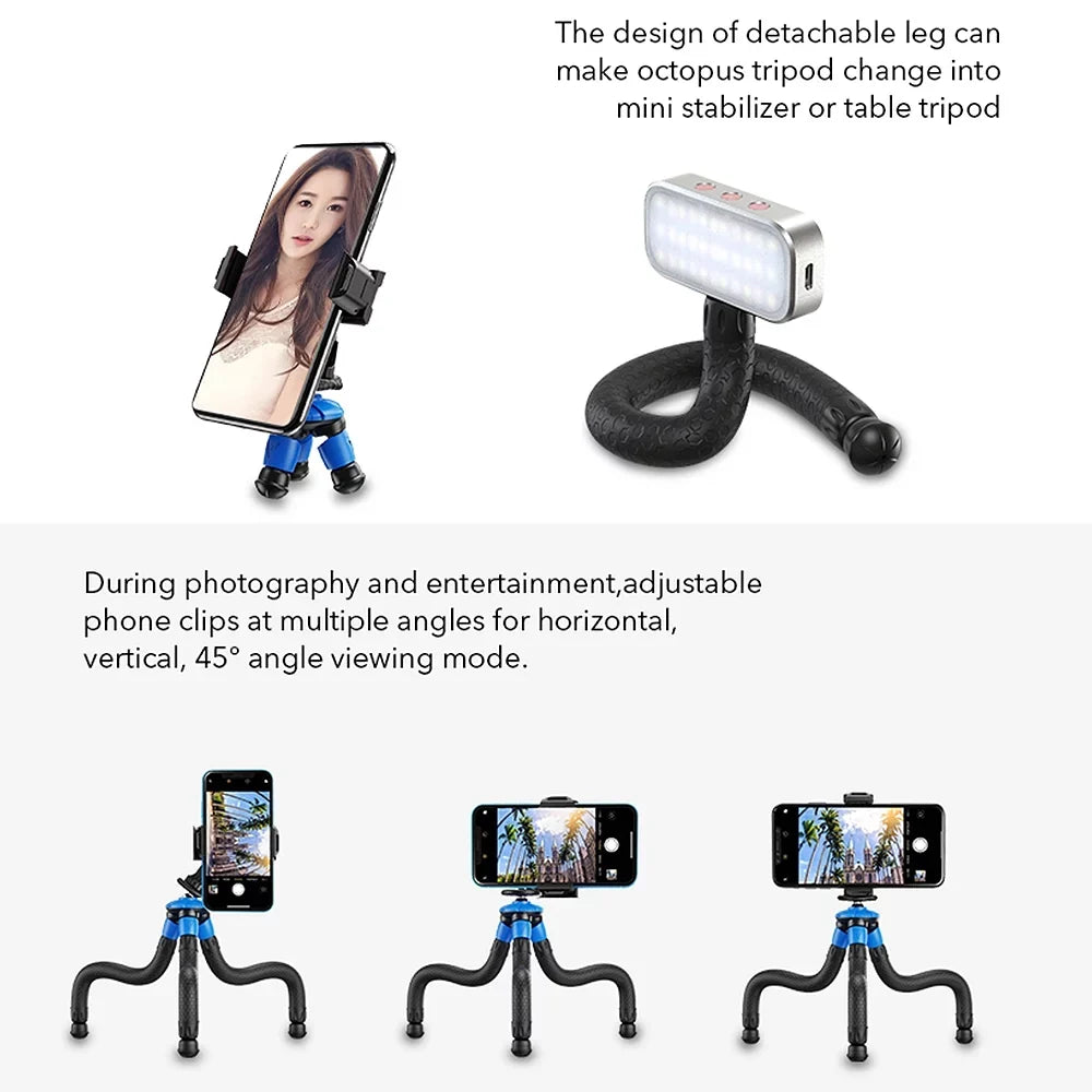for Tripod DSLR 3kg Flexible Octopus Max Phone Camera, Portable Tripod, Load Travel Apexel