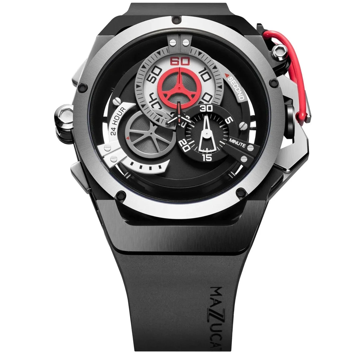 Automatic Mazzucato RIM Black Red Reversible