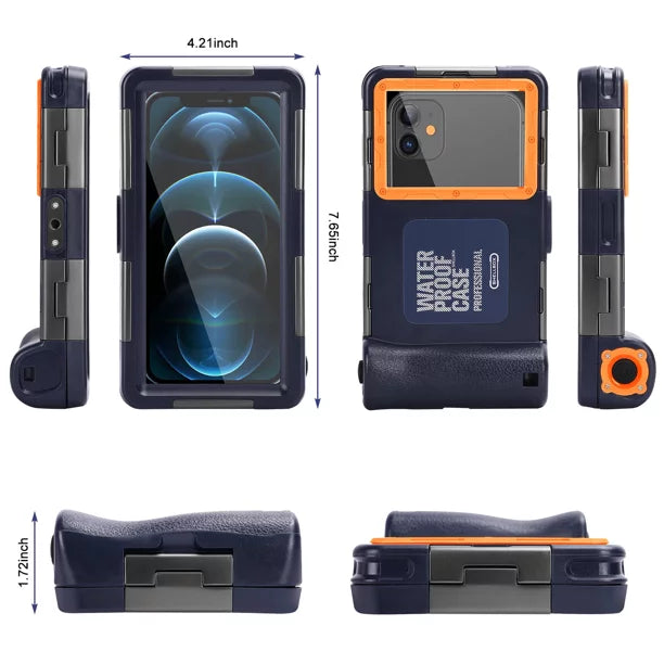 S62 for Inch Snorkeling Video Up Case Phones Cat UrbanX Underwater Swimming Protective Diving Lanyard all Professional Photo [15m/50ft] Waterproof with Housing Surfing to And LCD 6.9
