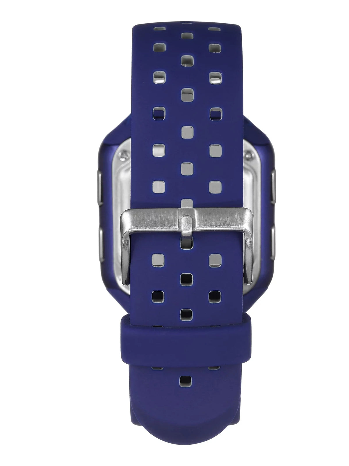Watch Blue Silicon Armitron Sport Square Men's