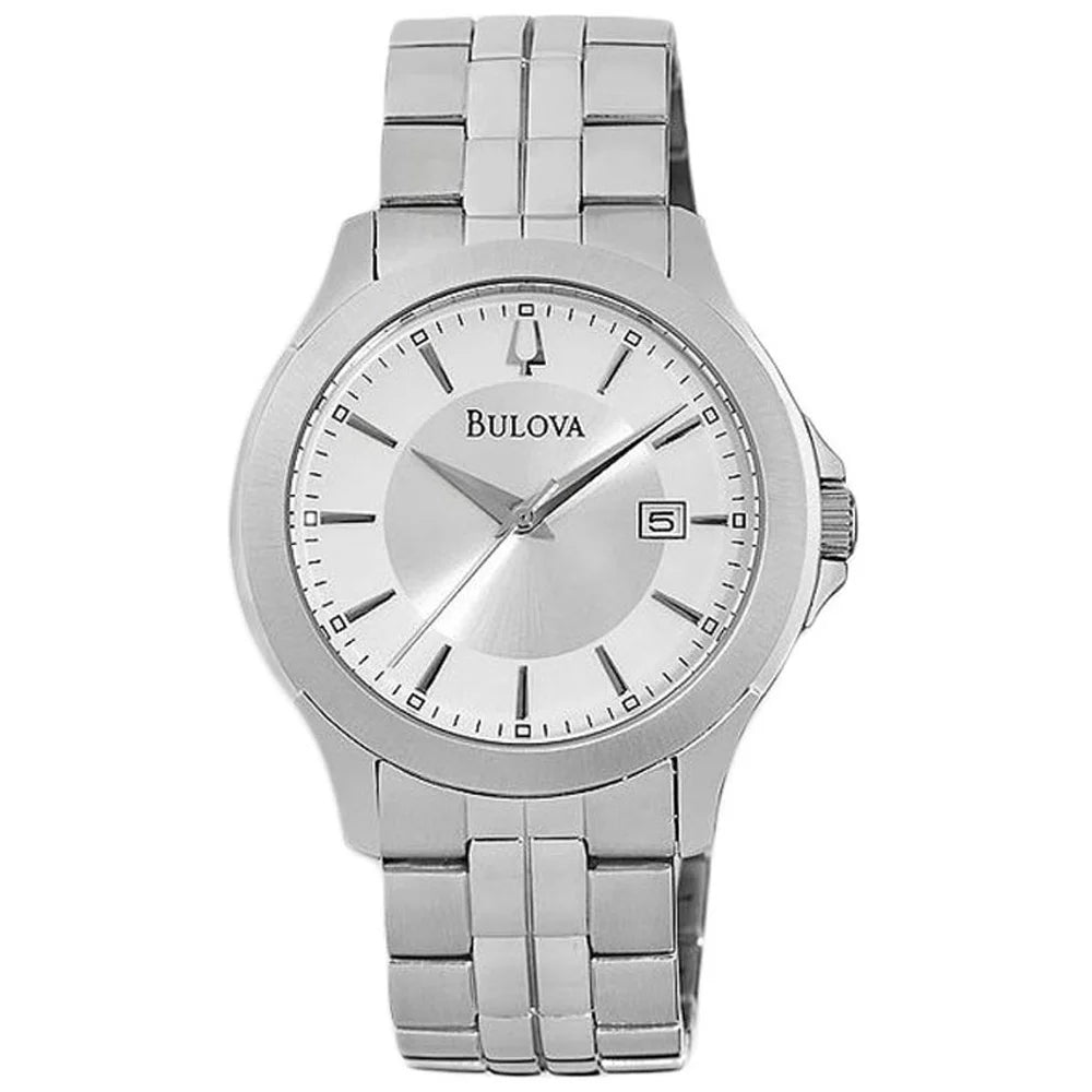 Bracelet Dial Stainless 96B167 Watch Silver Steel Quartz Men's