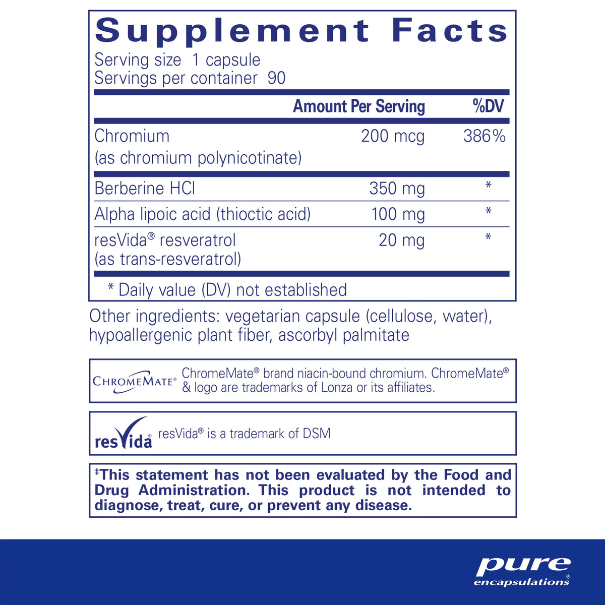 Supplement Pure Homeostasis* Metabolism, Xtra Receptor Metabolic Insulin | | Function, Encapsulations to Support Capsules Glucose and 90