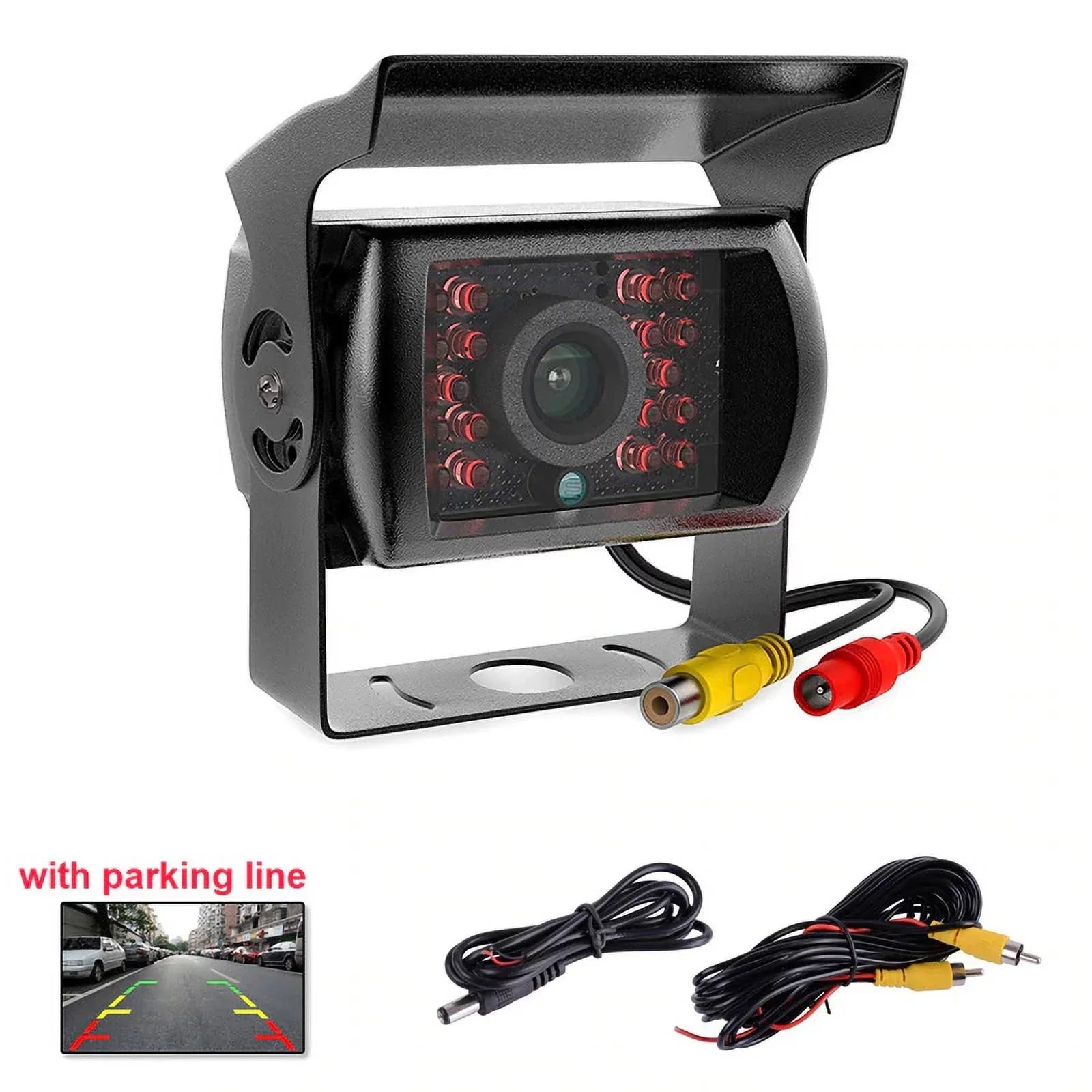 Van RV Car feet Truck for cable Car Monitor Bus parking system TFT camera IR with reverse Vision+32 7inch LCD 12V/24V Night 18 LED