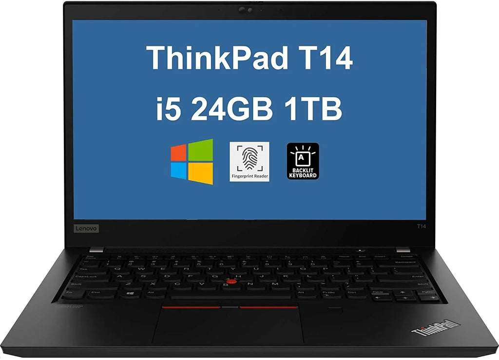 i5-1135G7, 1TB Wi-Fi Pro T14 Laptop, 6, 4-Core 14" SSD, 4, 24GB (Intel RAM, FHD Backlit 10 KB, Business IPS x 2 UHD Windows Lenovo Thunderbolt ThinkPad PCIe Fingerprint, Graphics) Webcam,
