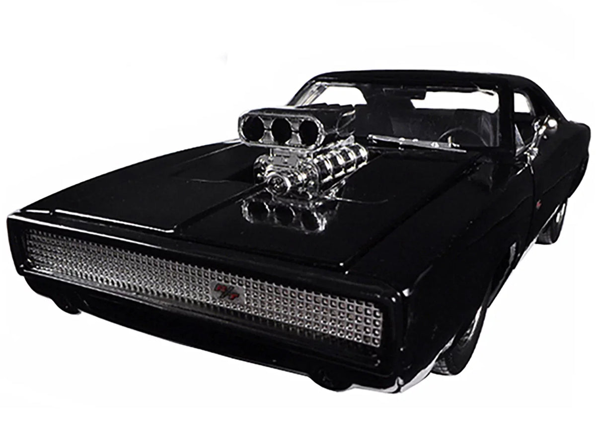 (2015) 1/24 & "Fast Dom's Movie Charger 1970 Black 7" R/T Jada Dodge Model by Car Diecast Furious