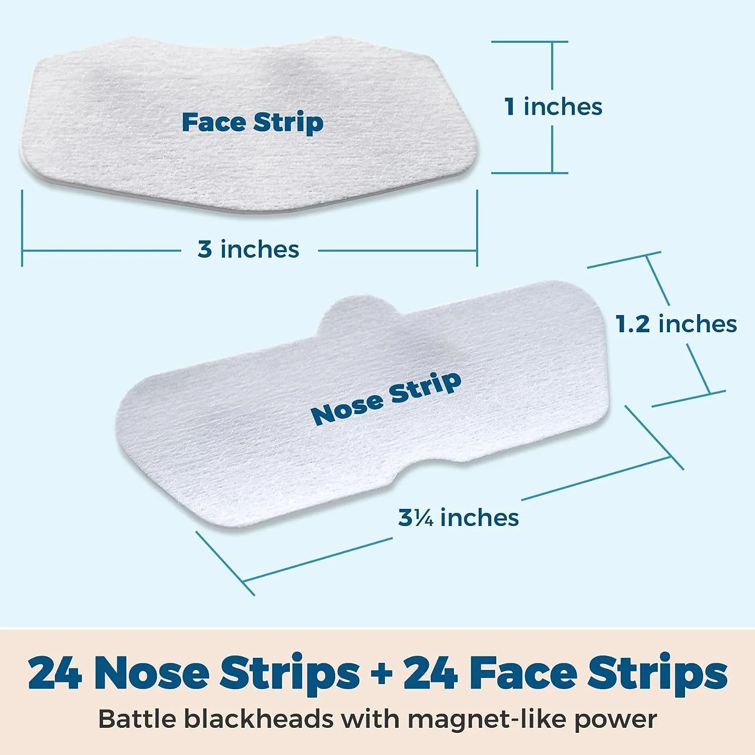 48 Pack, Pore Cleansers Facial Strips Sensitive Cleansing Strips MEDca Combo Deep