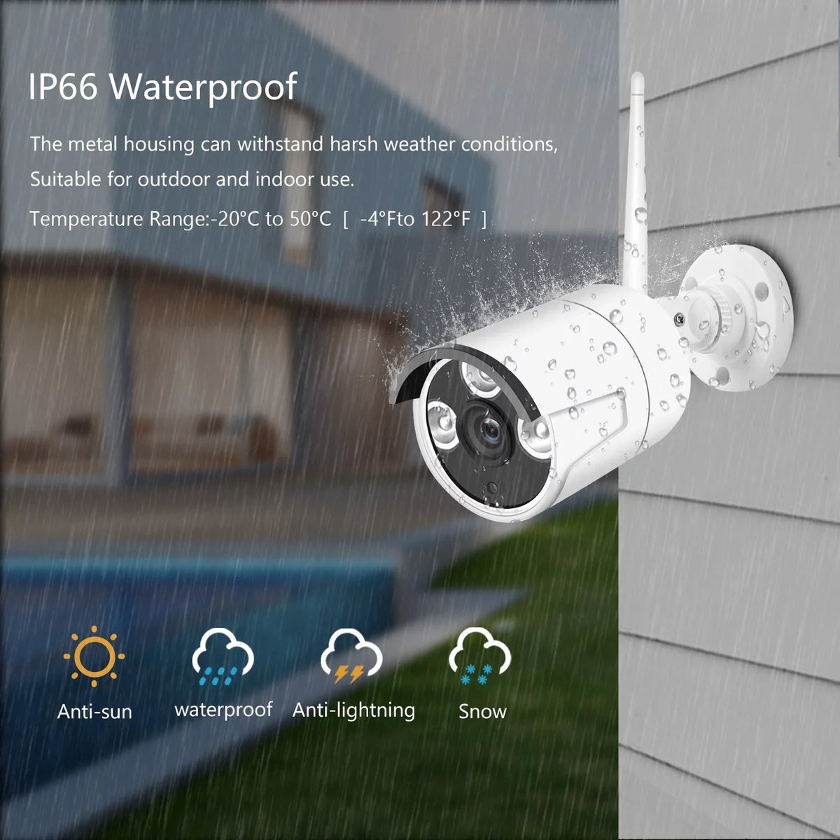 Outdoor 1080P App Access, No 8PCS Cameras CCTV Wireless 1080P Vision, 2.0MP Remote Smart Camera Indoor Drive System, Tuya + Night Motion with IP Alert, 8Channel NVR 8CH Hard 1080P