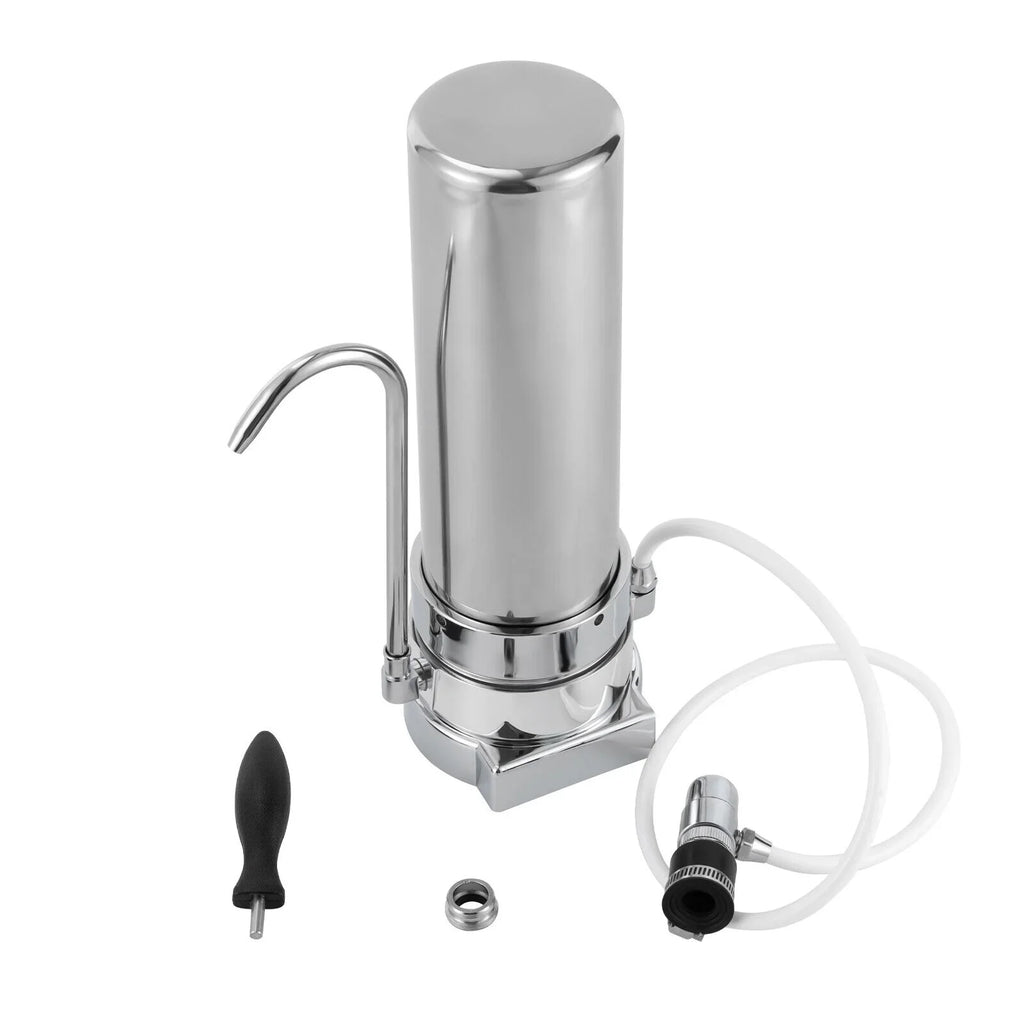 Filter Filtration Countertop Sink Water System Stainless Silver Drinking Tap Filter